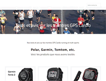 Tablet Screenshot of montre-gps-cardio.com